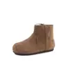 Botines Cortos de Terciopelo Escarchado Estilo Coreano para Niños, Nuevo Estilo Otoño e Invierno 2025, Botas de Algodón Simples Versátiles de Moda Retro para Niñas