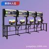 Mesa E-Sports Hotel Café Internet Escritorio Integrado de Doble Capa con Cerradura Antirrobo Módulo de Refrigeración Refrigerado por Aire Gabinete de Computadora Mesa y Silla