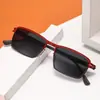 Gafas de Sol Transfronterizas Mismo Estilo para Hombres, Modernas Gafas de Dos Tonos para Exteriores para Mujeres, Gafas de Sol Metálicas de Alta Gama Retro al por Mayor