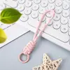Lanyard Trenzado de Color Caramelo para Teléfono Correa Colgante para Muñeca Funda de Teléfono Hecha a Mano Cordón Colgante