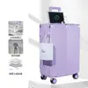 Maleta Multifuncional con Cremallera para Mujer, Equipaje de Mano de 20 Pulgadas con Ruedas Universales para Hombre, Maleta de Carrito para Viajes de Estudiantes de Gran Capacidad