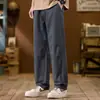 Pantalones Casuales de Trabajo Modernos para Hombre para Primavera y Verano, Pantalones Rectos de Algodón Puro Holgados Transpirables para Hombre al por Mayor