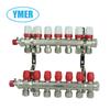 Separador de agua YMER latón niquelado forjado separador de agua para calefacción por suelo radiante se puede equipar con actuador control de temperatura separador de agua