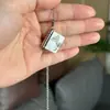 Collar de Acero de Titanio, Popular en Europa y América, Collar con Forma de Libro de Carta de Amor Grabada, Collar con Forma de Sobre de Carta de Amor Abrible, Cadena para Clavícula