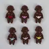 Venda Quente Celebridade da Internet Boneca de Pegadinha Acessórios para Chaveiro Boneca Preta Natasha Presente de Pegadinha Ornamento Pequeno de Resina DIY