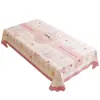 Toalha de Mesa Xadrez Minimalista Impermeável à Prova de Óleo Lavável Estilo Creme Tapete para Mesa de Jantar Retangular Tapete para Mesa de Centro Estilo Ins