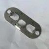Accesorios de montaje de barandilla de acero cincado conexión fija dos paquetes de soporte de marco de tarjeta junta de chapa de hierro placa inferior tarjeta interior tarjeta de pared