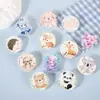Suporte de Notas Desenho Animado Personalizado para Crianças Acrílico Fofo Impressão de Animação Periférico Clipe de PP Clip Decorativo para Caderno de Estudante