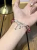 Pulseira Versátil Simples Feminina Estilo Jovem Borboleta Fresca, Pulseira com Design Criativo de Nicho para Meninas e Melhores Amigas