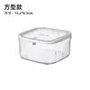 Caja de almacenamiento de escritorio de lujo ligero con diseño de ondas de agua para accesorios para el cabello de niños, pinzas para el cabello, gomas para el cabello, joyería y accesorios, con un diseño transparente de alta gama