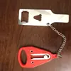 Cerradura de Puerta Portátil Bloqueador de Puerta Bloqueador de Puerta para el Hogar Antirrobo Doble Uso Hebilla de Puerta Portátil sin Taladro