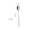 Cuchara de Acero Inoxidable Económica Mango Largo Cuchara para Hielo Cuchara para Café Cuchara para Taza Cuchara para Revolver Miel Cuchara de Regalo Soporta Logo