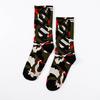Meias de Harajuku Marca Chao Textura Mármore Camuflado Masculinas e Femininas Médias Longas Meias Rua Skateboard Casal Tendência Atacado