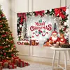 Tecido de Fundo de Natal Exclusivo e Mais Vendido Transfronteiriço Tecido Pendurado para Decoração de Fotografia Mais Vendido Transfronteiriço Cenário de Festa Fonte de Fábrica