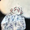 Jaqueta Tubarão Unissex Primavera e Outono Capuz Duplo Retro Americano Solta Casual Bordado em Toalha Jaqueta Camuflada