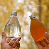 Nova Garrafa de Vinho Vazia para Armazenamento de Vinho Caseiro Garrafa de Vinho para Fermentação de Vinho de Frutas Garrafa para Extração a Frio de Bebidas Frasco de Vidro Selado em Forma de Gota