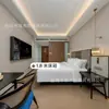 Muebles de Hotel de la Ciudad de Jinjiang Habitación Estándar Juego Completo de Camas Dobles para Casas de Huéspedes, Camas Específicas para Hotel, Fábrica de Muebles para Habitaciones Modelo de Renovación