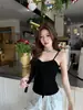 Camisola Sexy de Verano Estilo Puro Deseo con Tirantes de Lazo para Mujer al por Mayor, Adecuada para Usar Tanto por Dentro como por Fuera, con Hermoso Diseño en la Espalda