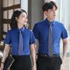 Moda de Verano Camisa de Manga Corta para Hombre Ropa de Negocios Camisa Traje Tienda de Ventas Bancarias para Mujer Intermediarios Ropa de Trabajo para Maestros