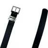 Cinturón Retro de Nicho para Mujer Nuevo Cinturón de Cuero Casual Versátil Sencillo para Combinar con Jeans Estilo de Gama Alta Negro En Stock