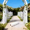 Envío Transfronterizo de Malla de Gasa Azul Claro para Decoración de Fondo de Boda, Montaje de Escenario, Malla para Fiestas al Aire Libre