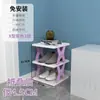 Estantería Plegable sin Instalación Zapatera Simple para Habitación Interior Hogar Almacenamiento Zapatera Armario Plegable Simple