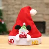 Chapéu de Natal de aplique de desenho animado 2018 chapéu infantil chapéu de Natal infantil chapéu com joia chapéu decorativo chapéu de Natal para pais e filhos