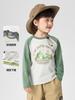 Camiseta de Manga Larga de Algodón Puro Estilo Europeo para Niños Otoño Ropa Infantil Ropa para Niños Pequeños Bebé Camiseta Básica Primavera y Otoño Top de Otoño