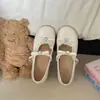 Venta Caliente Zapatos de Tacón Grueso Bajos Franceses de una Sola Pieza para Mujer Nuevo Estilo Verano 2026 con Faldas Lazo Punta Redonda Mary Janes