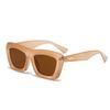 Gafas de Sol Triangulares de Color de Moda Nueva Europea y Americana 2025, Gafas de Sol Candy Trendy, Populares en Internet, Lisas, para Sesión de Fotos en la Calle, para Mujer