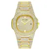 [Personalización de Pedidos Pequeños] Fabricante de Relojes para Hombre de Guangzhou Lotes Pequeños Oem Oem Reloj para Hombre Personalizado Lleno de Diamantes