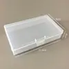 Caja de embalaje rectangular de plástico caja de almacenamiento de componentes para piezas de joyería caja organizadora de cosméticos caja de muestras