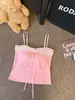 10127 Moda de Verano Encaje Puro Deseo Tirante Fino Viene con Almohadilla Fija Integrada Adelgazante Mujer