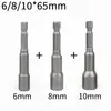 Dado Hexagonal Interior Magnético Broca de Viento para Taladro Socket Cabeza Hexagonal Broca Eléctrica para Tornillo Socket Extendido Neumático Llave de Tuerca Magnética