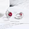 Aretes de Aro con Zirconia Microincrustada Transfronteriza de Diamante Completo, Estilo INS Personalizado, Aretes Versátiles, Joyería de Moda Europea y Americana