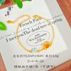 Jin Yan no se ha desvanecido en mucho tiempo.. Pulsera de estrella de cangrejo de dibujos animados de oro arena. Joyería superpuesta de nicho, temperamento simple, dulce y versátil