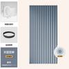 Cortina divisoria para el hogar, cocina, dormitorio, tela de sombra gruesa, cortina sin perforaciones, cortina para aire acondicionado, parabrisas, cortina plegable para puerta