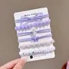 Gomas para el Cabello Color Café para Niñas, Cola de Caballo Alta Semi-Atada o Completamente Atada, Bandas Elásticas para el Cabello Melard, Anillos Elásticos de Alta Elasticidad para Niños Niñas