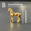 Bestseller transfronteiriço: ornamento de pônei em liga de cobre, ornamento sólido de pônei em miniatura que traz sorte, animal de estimação para chá, decoração de mesa