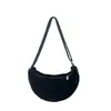 Nova Bolsa Cruzada Casual Japonesa e Coreana Outono e Inverno 2024 Cor Doce Moda Bolsa Bolinho Pelo Sintético de Vison Bolsa de Axila