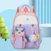 Mochila escolar de jardín de infantes colorida de dibujos animados con bloques de color para niños mochila preescolar para niños y niñas mochila de entrada comercio exterior al por mayor