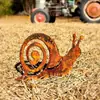 Caracol de Metal Enferrujado Decorações de Jardim e Quintal Jardim Temático de Insetos Ornamentos Externos Arte em Ferro