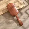 Pente de Massagem com Almofada de Ar e Madeira de Sândalo Leve para Mulheres com Cabelo Longo, Pente Suavizante de Meridianos do Couro Cabeludo com Bolsa de Ar, Pente Doméstico com Bolsa de Ar