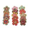 Promoção de Baixo Preço 19 Novos Botões de Madeira Flor de Ameixa Estilo Retrô Estilo Europeu Lascas de Madeira Florais Decorativas Retrô