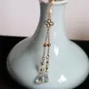 Horquilla Hanfu con Borla Colgante Semiacabado, Calidad que Conserva el Color Borla de Mariposa Romboidal, Una Borla de Nube Borgoña