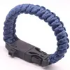 Pulsera de Paracord de Siete Hilos con Silbato y Pedernal para Supervivencia, Equipo de Exterior al por Mayor, Pulsera Tejida para Escape y Montañismo