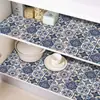 Película de Azulejo Floral Mediterrâneo CTZS Mural Marroquino Vintage Autoadesiva Forro de Armário Estilo Boho Retrô À Prova d'Água Resistente a Manchas Fácil de Remover Para Bancada de Cozinha Backsplash de Banheiro Renovação de Móveis 40cmx1m/3m/5m/10m