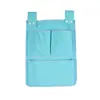 Bolsa Colgante para Cuna de Lona Pequeña con Múltiples Compartimentos en Capas, Bolsa de Almacenamiento de Tela para el Hogar, Bolsa de Almacenamiento Misceláneo para Pared