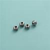 Plata esterlina S925 plata tailandesa retro pequeñas cuentas sueltas pequeñas cuentas con patrón DIY hecho a mano pulsera de cuerda cuenta de acabado accesorios