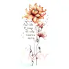 Pegatinas de Tatuaje Temporales de Flor Nueva de Colores para Brazo Transfronterizas, Rosa Roja Grande, Impermeables y a Prueba de Sudor, Pegatinas Temporales Desechables, Flores Realistas